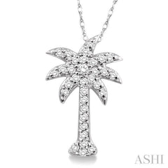 Palm Tree Diamond Fashion Pendant