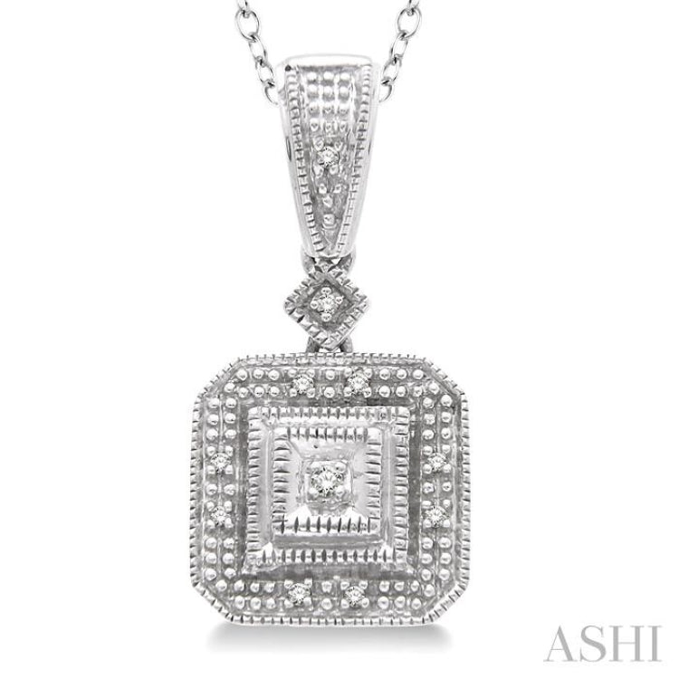 Silver Diamond Pendant