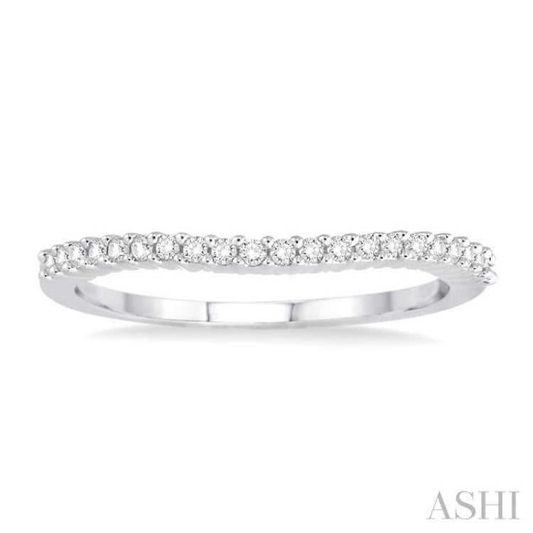 Curved Diamond Wedding Band