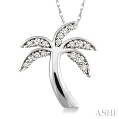 Palm Tree Diamond Fashion Pendant