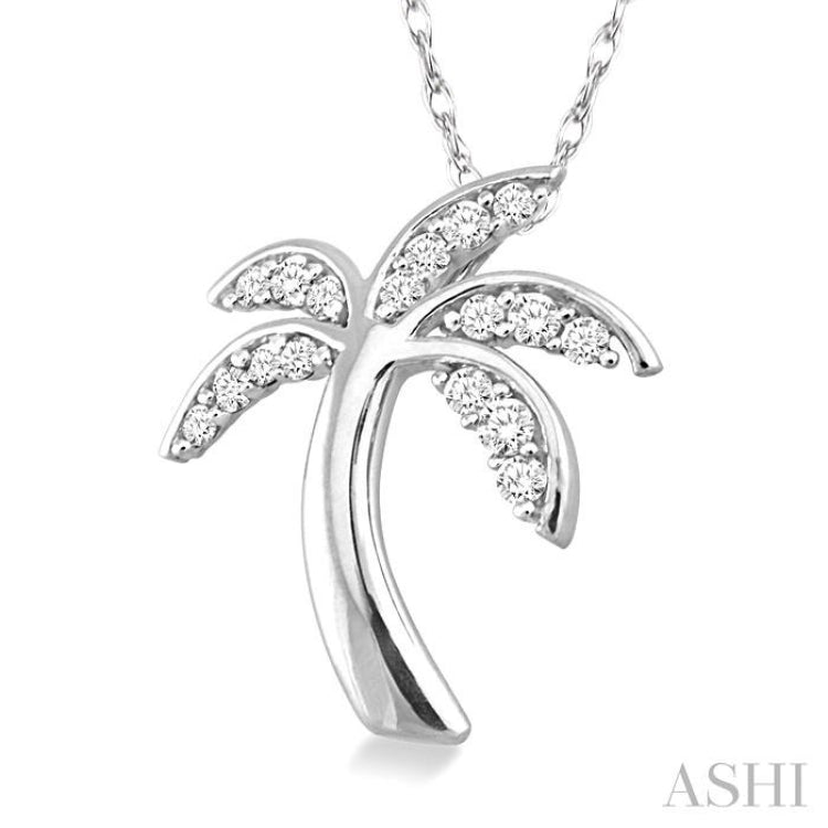 Palm Tree Diamond Fashion Pendant