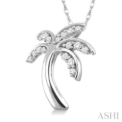 Palm Tree Diamond Fashion Pendant