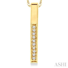 Vertical Bar Diamond Pendant