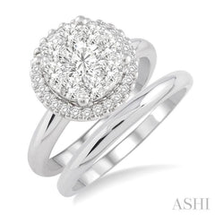 Halo Lovebright Diamond Wedding Set