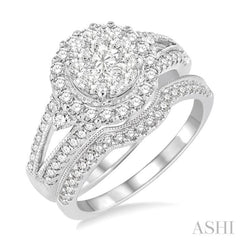 Halo Lovebright Diamond Wedding Set