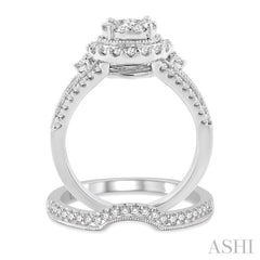 Halo Lovebright Diamond Wedding Set