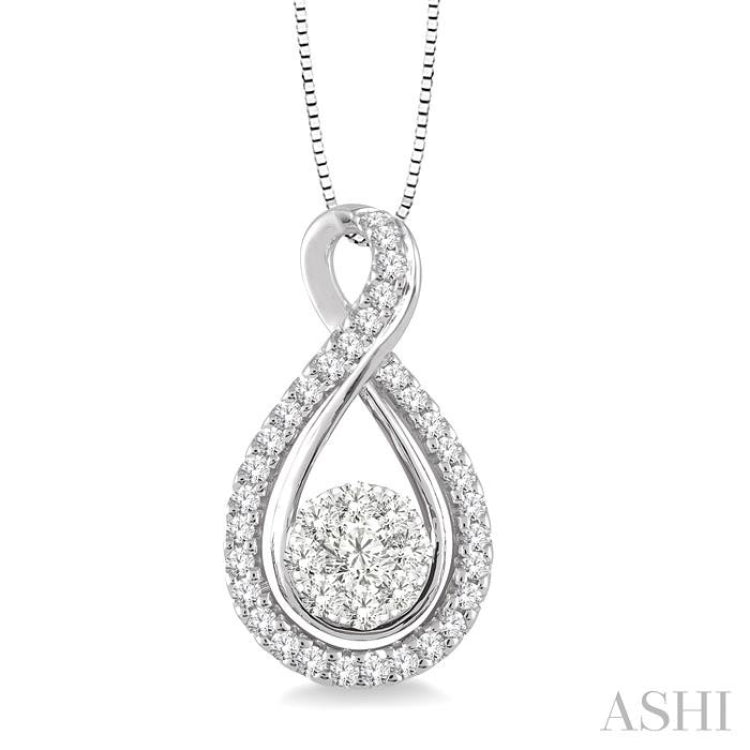 Round Shape Lovebright Diamond Pendant