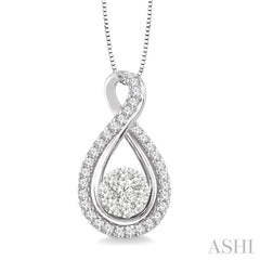 Round Shape Lovebright Diamond Pendant