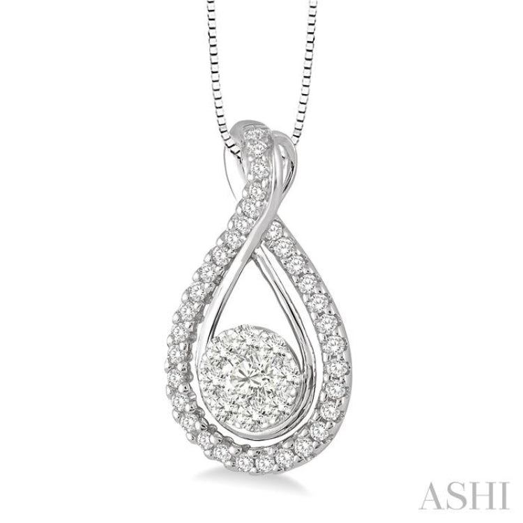 Round Shape Lovebright Diamond Pendant