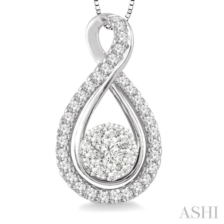 Round Shape Lovebright Diamond Pendant