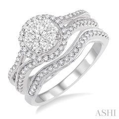 Halo Lovebright Diamond Wedding Set