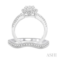 Halo Lovebright Diamond Wedding Set