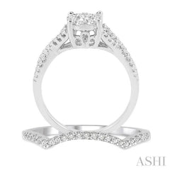 Round Shape Lovebright Diamond Wedding Set