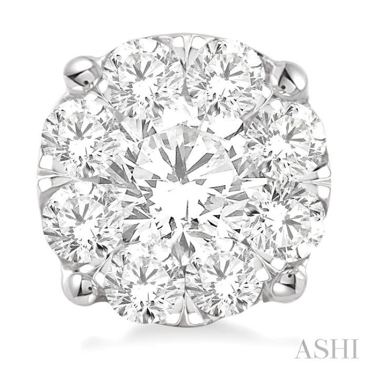 Round Shape Lovebright Essential Diamond Stud Earrings