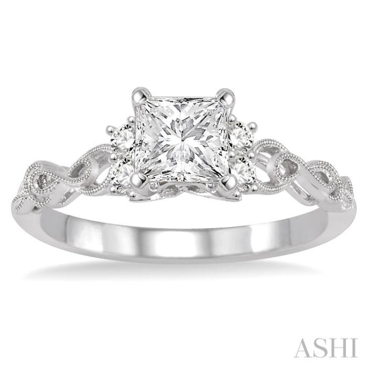 Princess Shape Diamond Engagement Ring