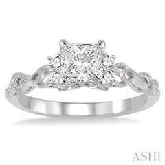 Princess Shape Diamond Engagement Ring