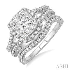 Halo Lovebright Diamond Wedding Set