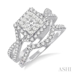 Halo Lovebright Diamond Wedding Set