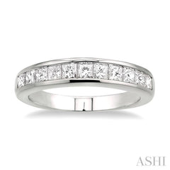 Channel Set Diamond Wedding Band