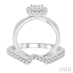 Halo Lovebright Diamond Wedding Set