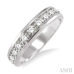 Channel Set Diamond Wedding Band