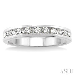 Channel Set Diamond Wedding Band