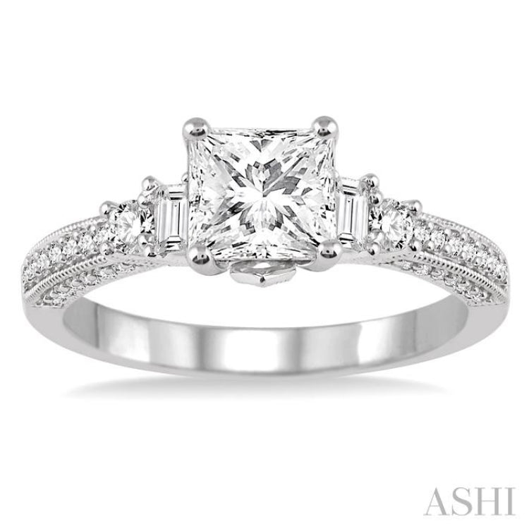 Princess Shape Diamond Engagement Ring