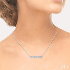 Silver Bar Diamond Fashion Pendant