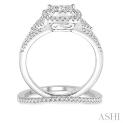 Halo Lovebright Diamond Wedding Set