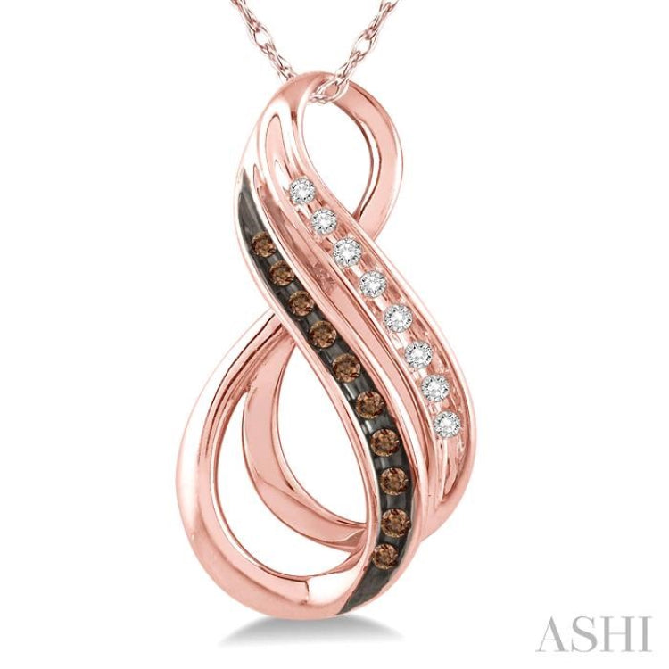 Infinity Champagne Diamond Fashion Pendant