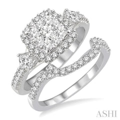 Halo Lovebright Diamond Wedding Set