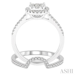 Halo Lovebright Diamond Wedding Set