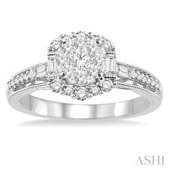 Halo Lovebright Diamond Engagement Ring