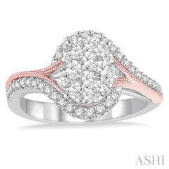 Oval Shape Lovebright Diamond Ring