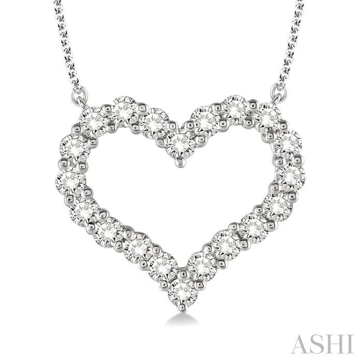 Heart Shape Diamond Necklace