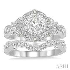 Halo Lovebright Diamond Wedding Set