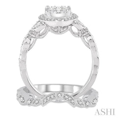 Halo Lovebright Diamond Wedding Set