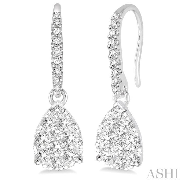 Pear Shape Lovebright Essential Diamond Earrings