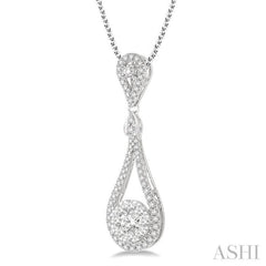 Pear Shape Lovebright Diamond Pendant