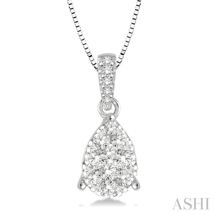 Pear Shape Lovebright Essential Diamond Pendant