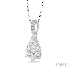 Pear Shape Lovebright Essential Diamond Pendant