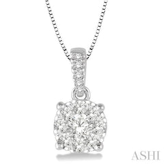 Round Shape Lovebright Essential Diamond Pendant