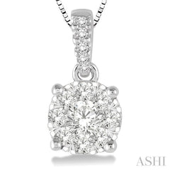 Round Shape Lovebright Essential Diamond Pendant