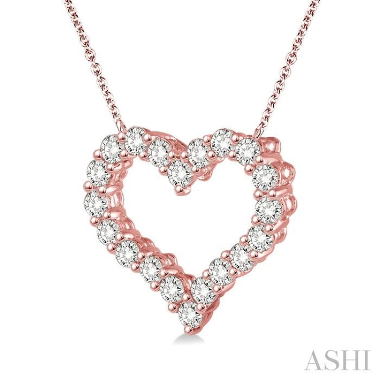 Heart Shape Diamond Necklace