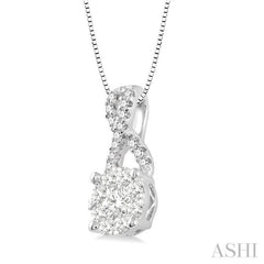 Round Shape Lovebright Diamond Pendant