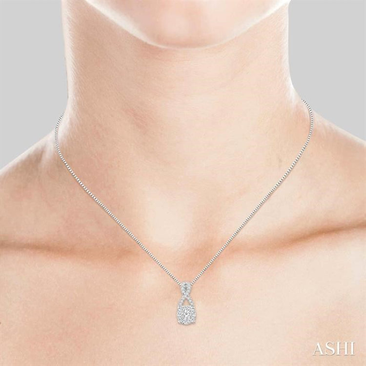 Round Shape Lovebright Diamond Pendant