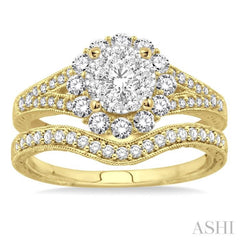 Halo Lovebright Diamond Wedding Set