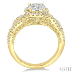 Halo Lovebright Diamond Wedding Set