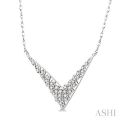 Chevron Diamond Fashion Necklace