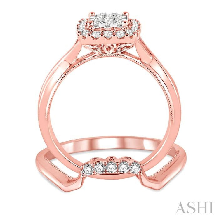 Halo Lovebright Diamond Wedding Set